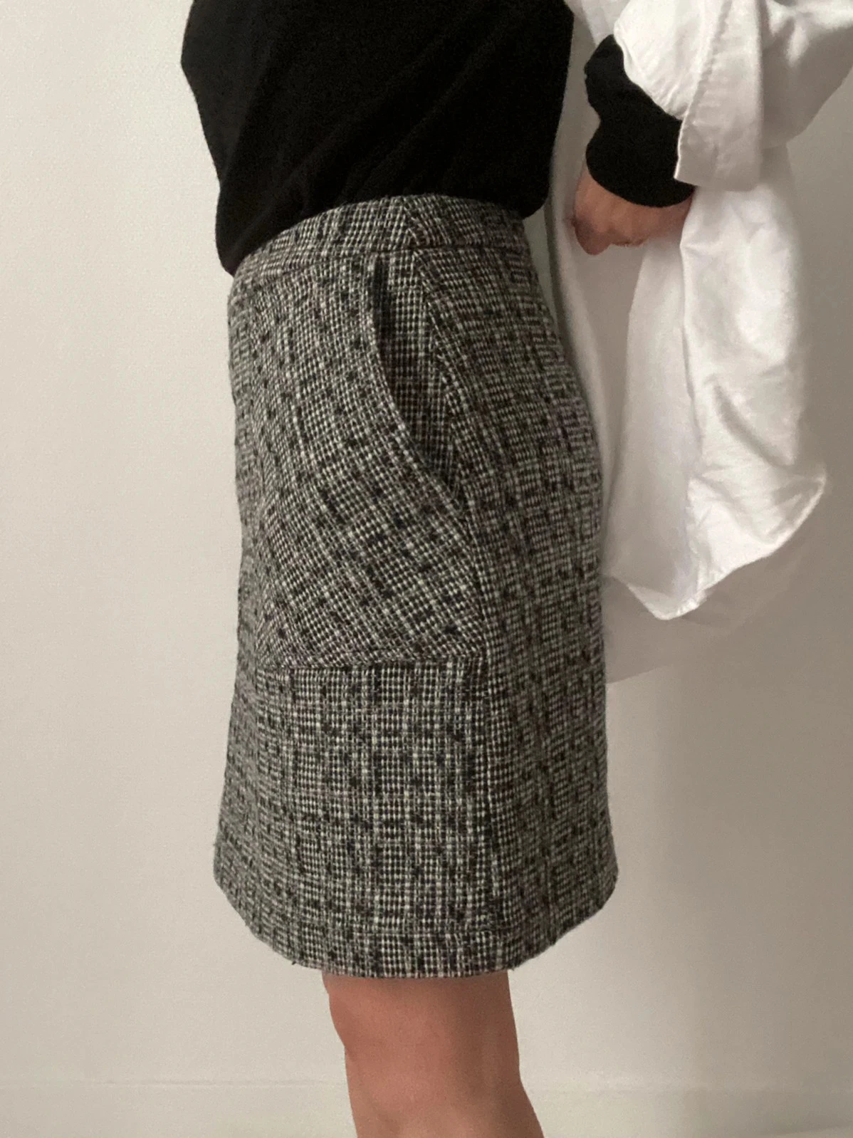 🌺 Falda corta vintage de cintura alta estilo trapecio – photo 6